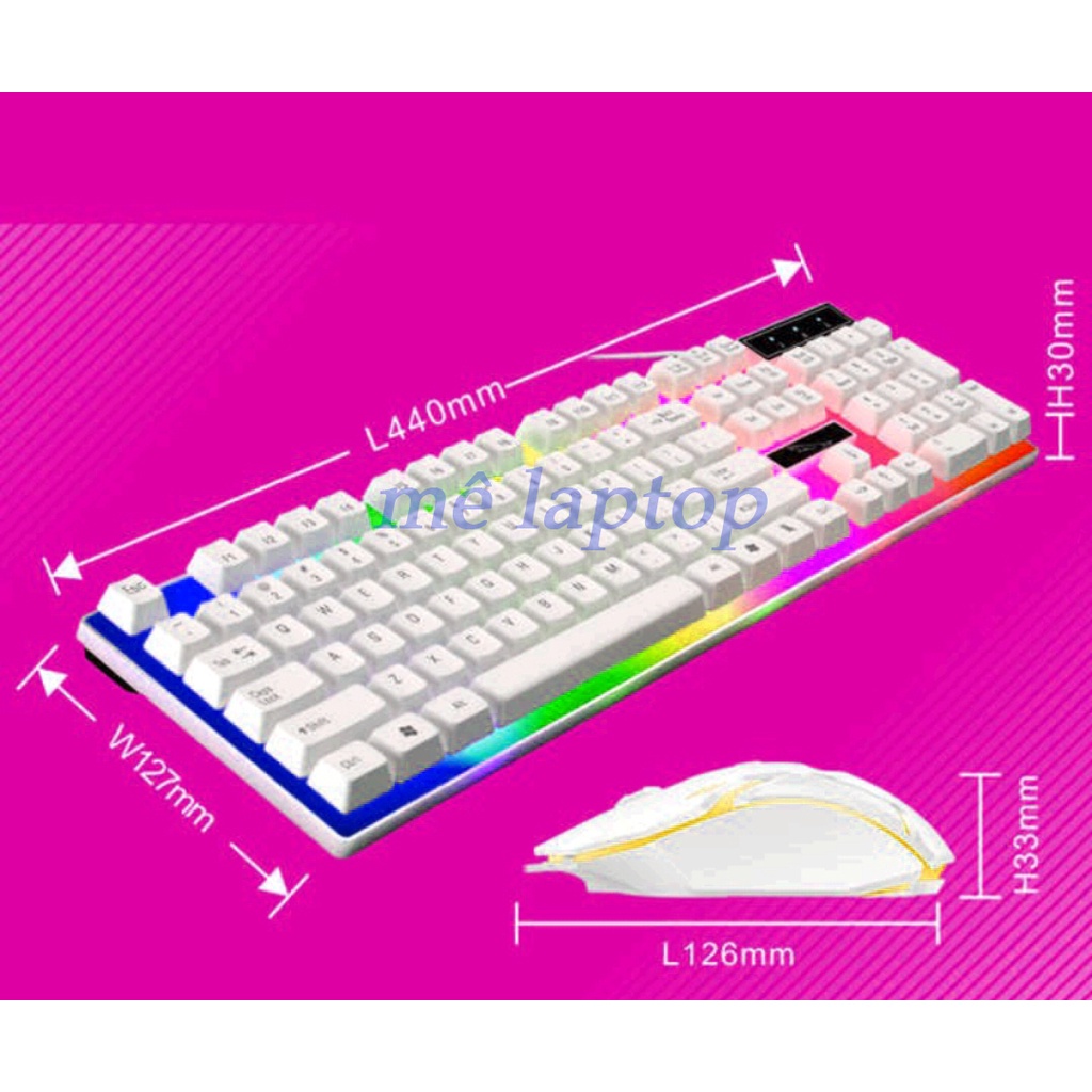 Bàn phím LED R8 1822 đẹp phù hợp cho văn phòng, chuyên dùng cho game thủ,...
