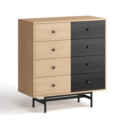 CHORO, Tủ lưu trữ, Tủ đựng đồ DRA_355, 90x40x98cm, tủ gỗ Scandi Home