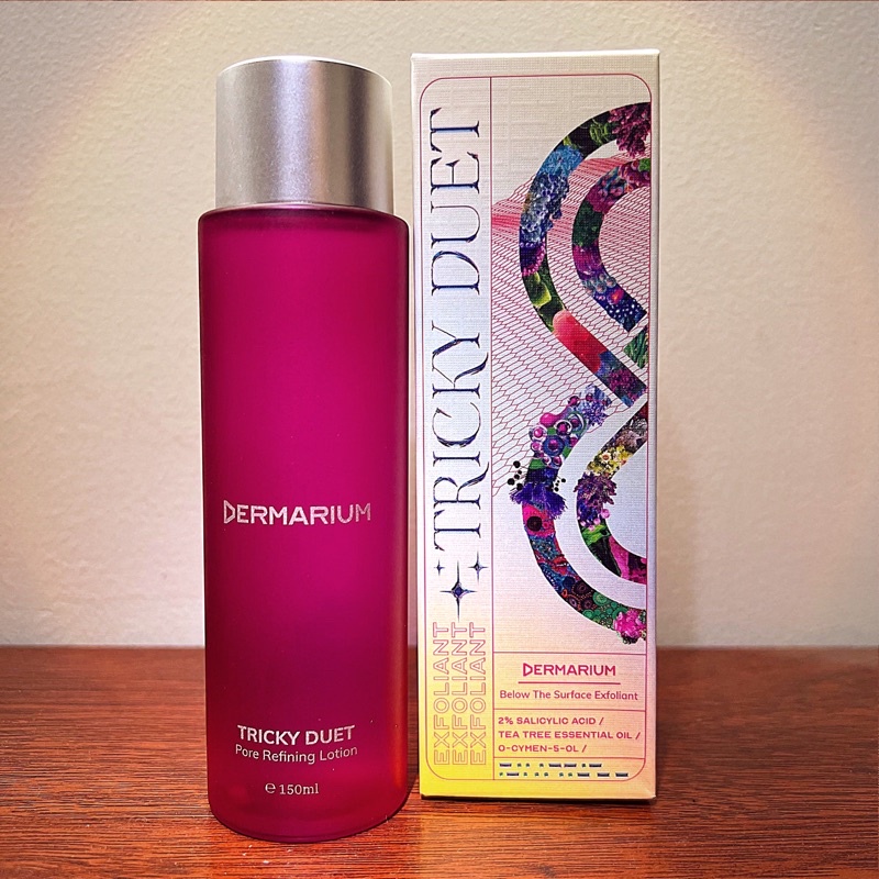 Toner BHA 2% DERMARIUM nước hoa hồng làm sạch tẩy da chết ngừa mụn Tricky Duet 2% Salicylic Acid Exfoliant