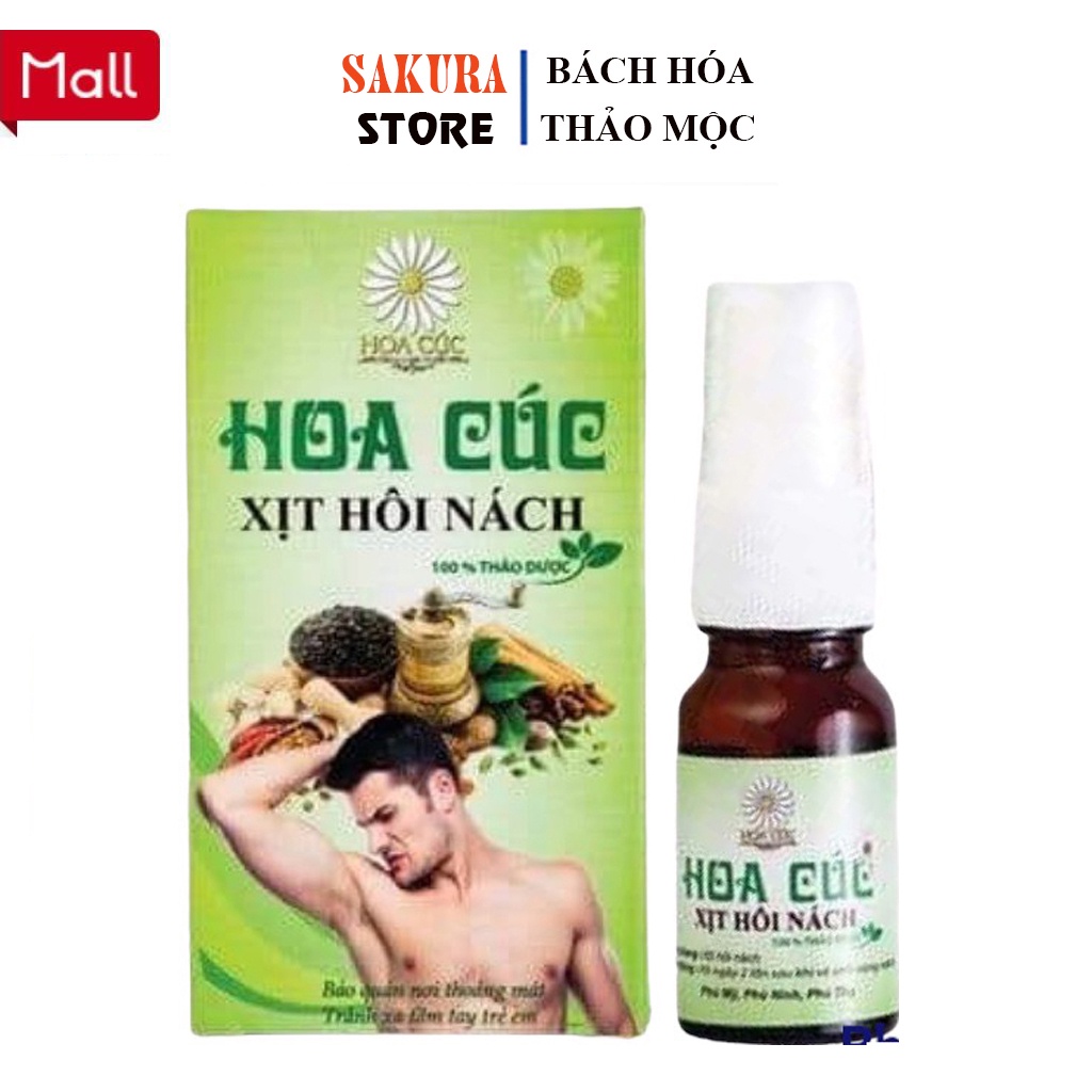 Xịt Hôi Nách Hoa Cúc Chính Hãng - Khử Mùi Và Giảm Thâm Hiệu Quả - Dung Tích 10ml