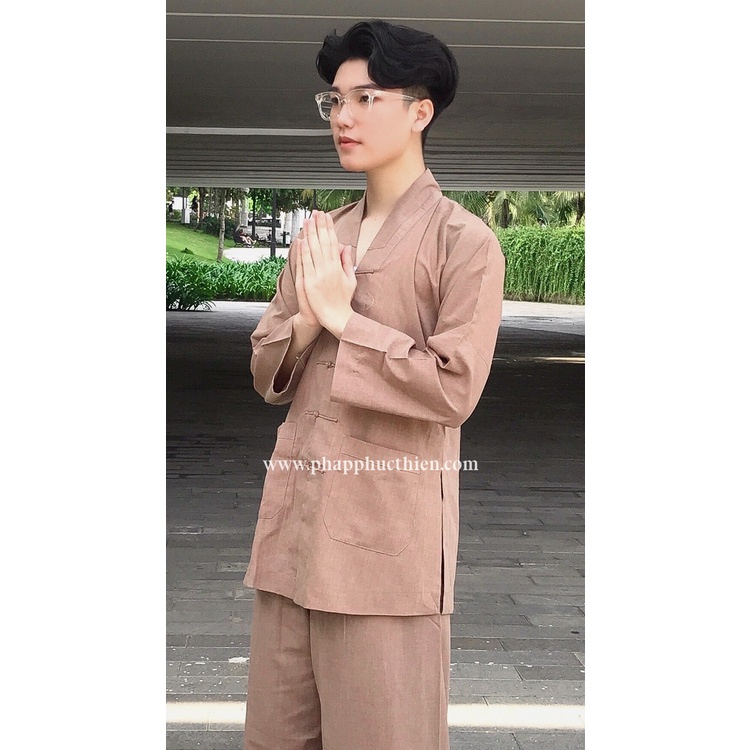 Đồ Lam Phật Tử Nam, La Hán Tici màu "Socola"