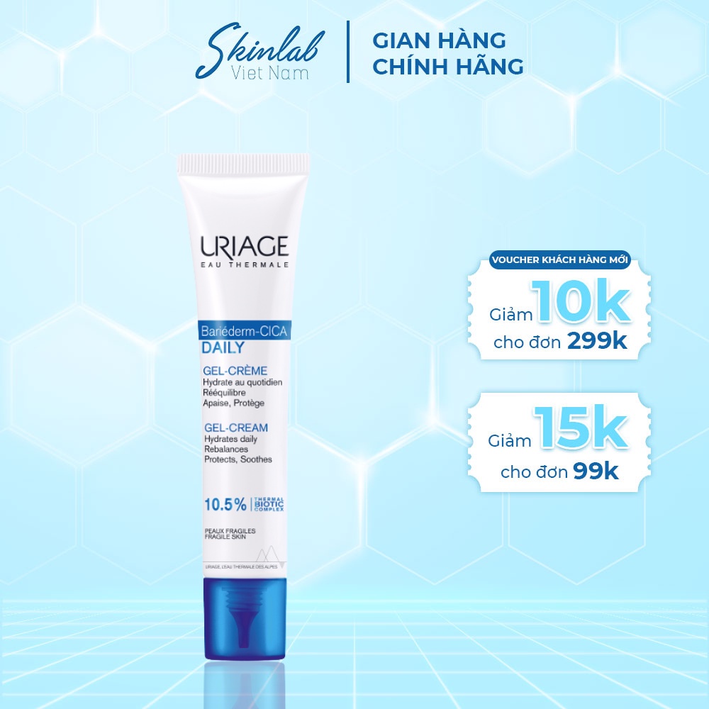 Gel Dưỡng Phục Hồi URIAGE BARIÉDERM-CICA DAILY Làm Dịu Da Tổn Thương 40ml