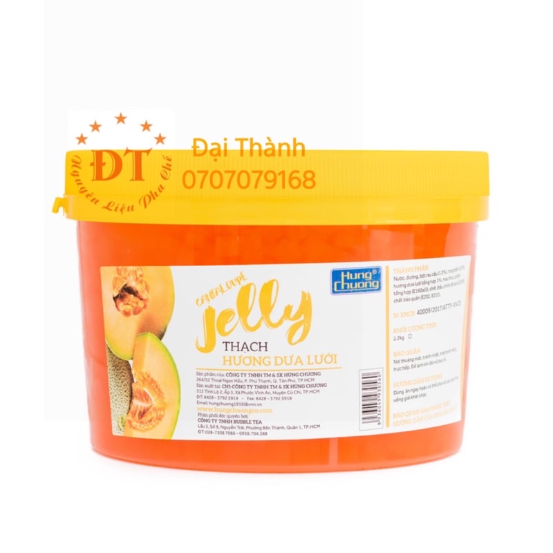 Thạch Hùng chương trái cây hủ 2,2kg nhiều mùi