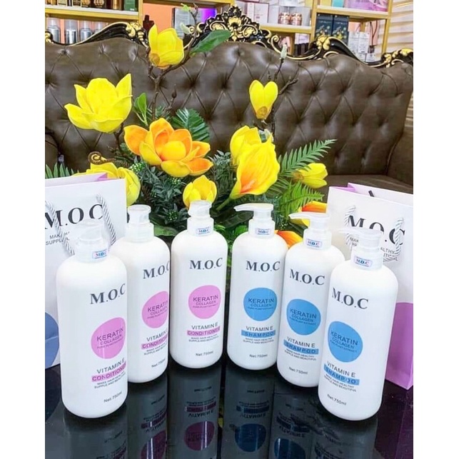 (Chính hãng) Dầu gội xả keratin collagen m o c hương thơm nước hoa mềm mượt 750ml | BigBuy360 - bigbuy360.vn