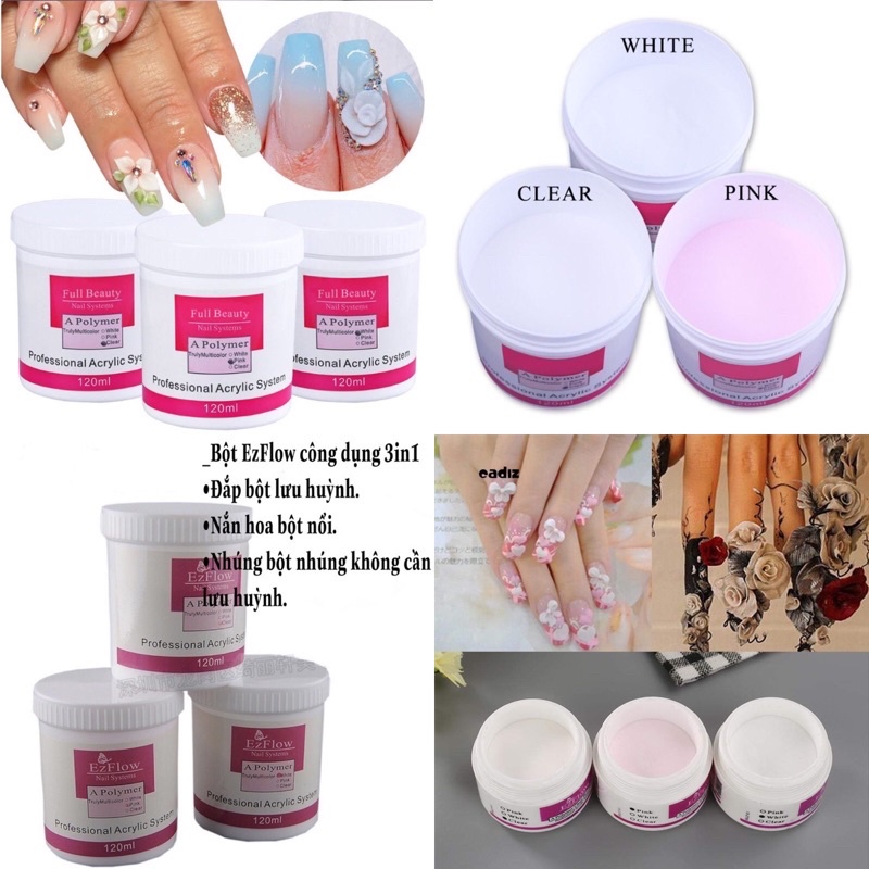 Bột đắp Mỹ Ezflow siêu dẻo mịn
