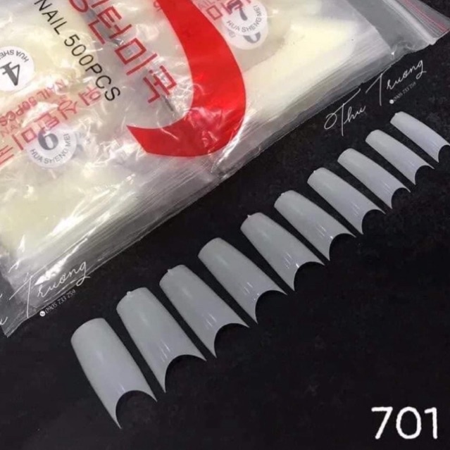 Móng nối Hàn Quốc đủ số bịch 500 móng
