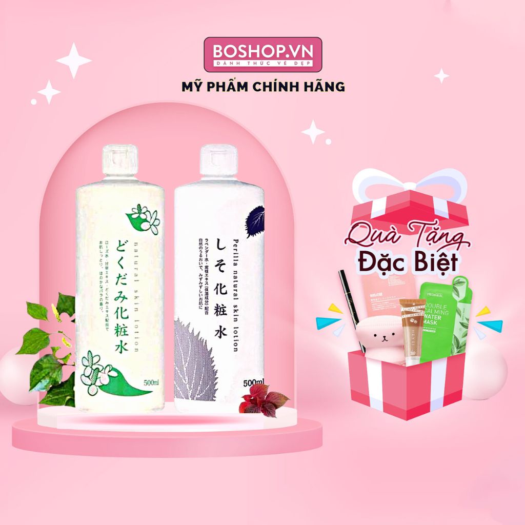 Nước Hoa Hồng Diếp Cá, Tía Tô Natural Skin Lotion 500ml | BigBuy360 - bigbuy360.vn