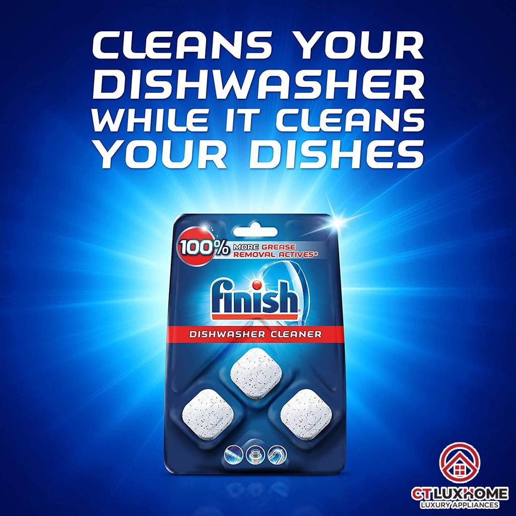 Vỉ 3 Viên Vệ Sinh Máy Rửa Chén Bát Finish Loại Bỏ Các Vết Bẩn Nhập Khẩu Châu Âu Chính Hãng