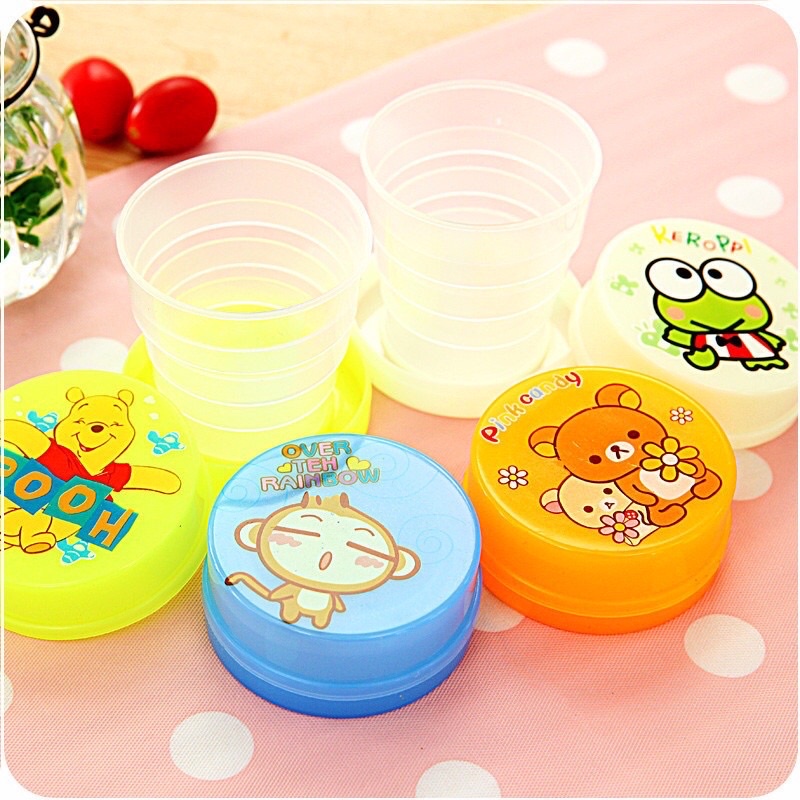 Ly nhựa gấp gọn mang đi du lịch / cốc nhựa xếp gọn