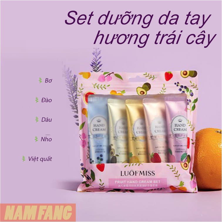 🥐 Kem dưỡng da tay LUÔFMISS IMAGES chiết xuất hoa quả làm mềm da tay, chống nứt nẻ