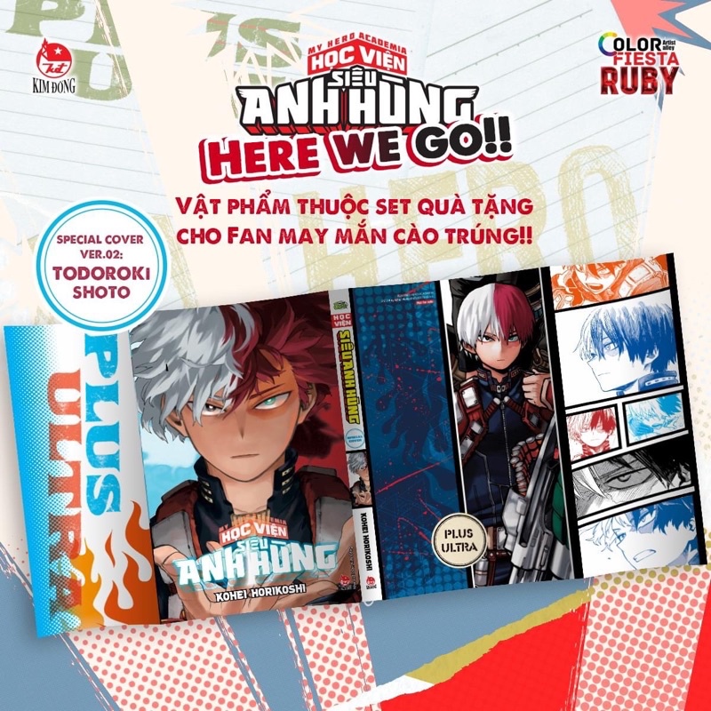 Học Viện Siêu Anh Hùng - Một Số Phụ Kiện: Standee, Poster, Bookmark, Bìa Áo - MY HERO ACADEMIA - Limited - Notebook