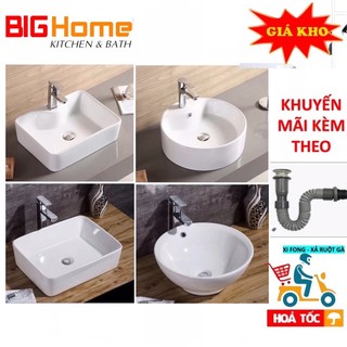 Chậu lavabo sứ đặt bàn cao cấp