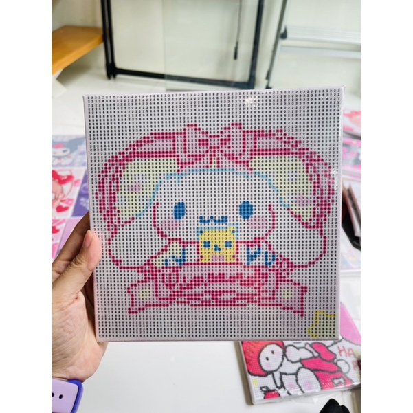 Tranh đính đá căng khung 20x20cm