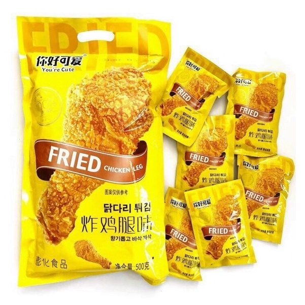 Bịch bim bim đùi gà vàng siêu to, khổng lồ _ Ăn vặt hit hot