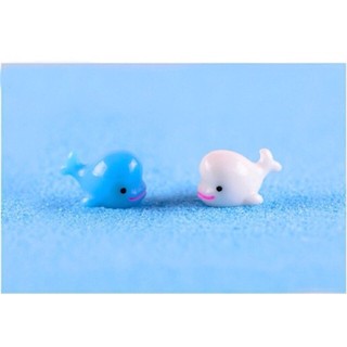 Charm cá voi trắng/xanh - nguyên liệu slime
