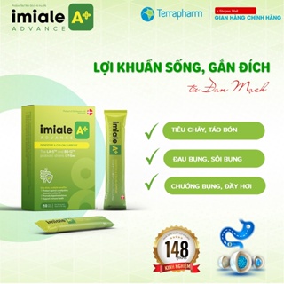 Lợi khuẩn sống, gắn đích IMIALE A+ Đan Mạch, hộp 10 gói hỗ trợ tiêu hóa