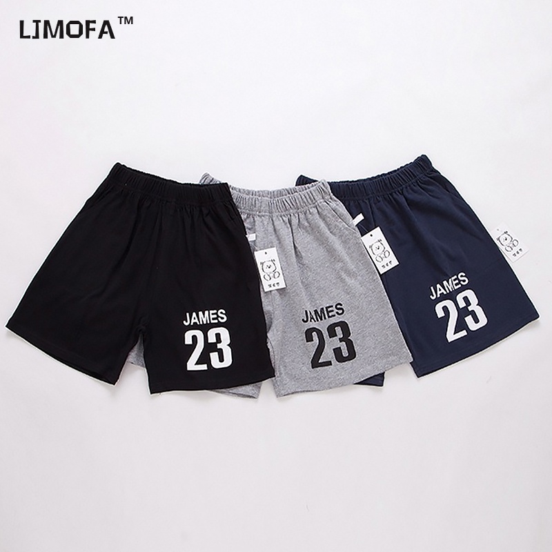 LJMOFA KIDS Quần Short Thể Thao Cotton Mỏng Thoải Mái Cho Bé Trai 2-12 Tuổi