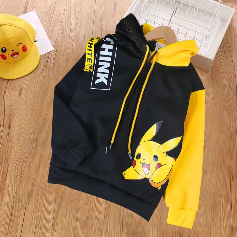 ✸Phong Cách Mới 2023 Pokemon / Pikachu Áo Hoodie Cho Bé