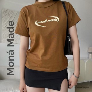 Áo thun baby tee moná - terra nâu