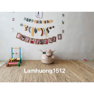 Thảm lục bình chữ nhật dóc