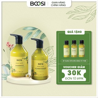 Combo Dầu gội – dầu xả năng lượng cân bằng da đầu và ngăn tóc rụng Bcosi Energy Boost 500ml