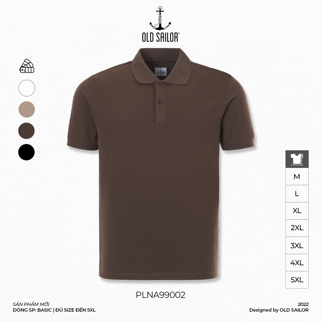 Áo Thun Polo Nam OLD SAILOR Thiết Kế Basic Chất Vải Cotton Dày Dặn Bigsize