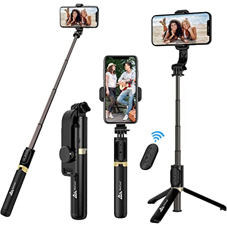 Gậy chụp ảnh tự sướng WECOOL S3 Bluetooth kiêm giá đỡ tripod không dây bluetooth tháo rời được 3 trong 1 nhỏ gọn