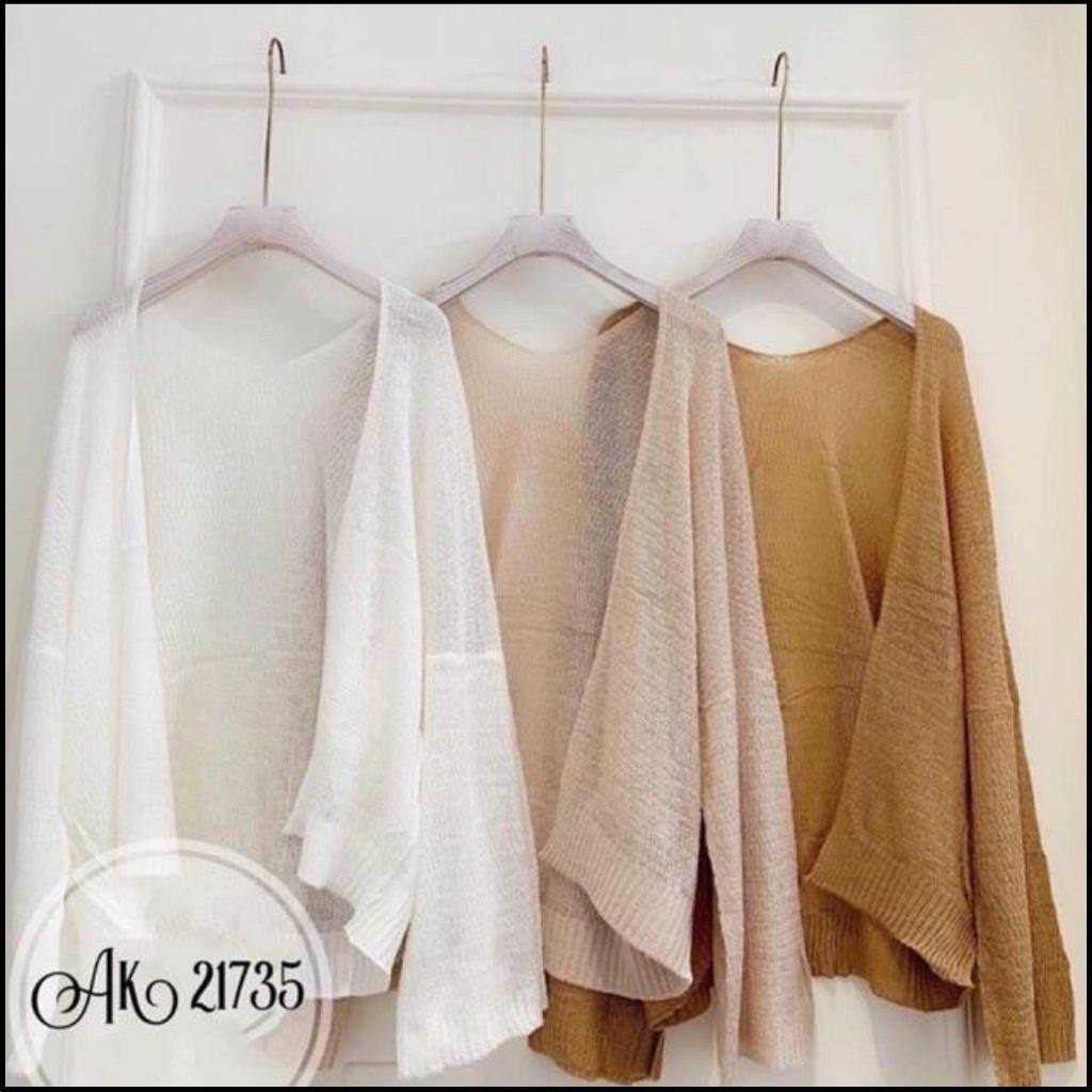 Áo khoác len GenY Cadigan Mỏng Cho Nữ Phong Cách Hàn Quốc