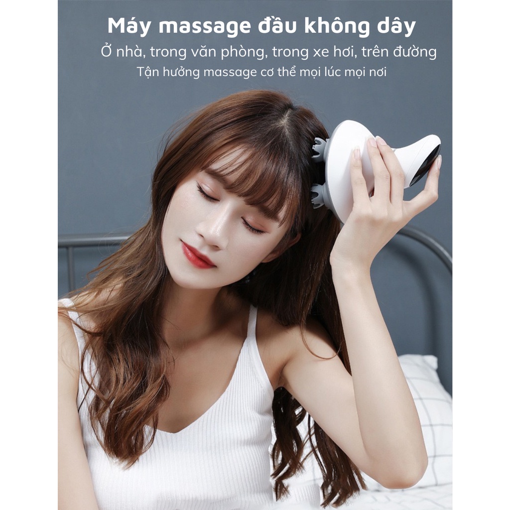 Máy Massage Đầu, Cổ, Mặt, Toàn Thân Mini Đa Năng NANOMAX K101, Rung và Xoa Bóp Đầu Giải Toả Căng Thẳng, Mệt Mỏi