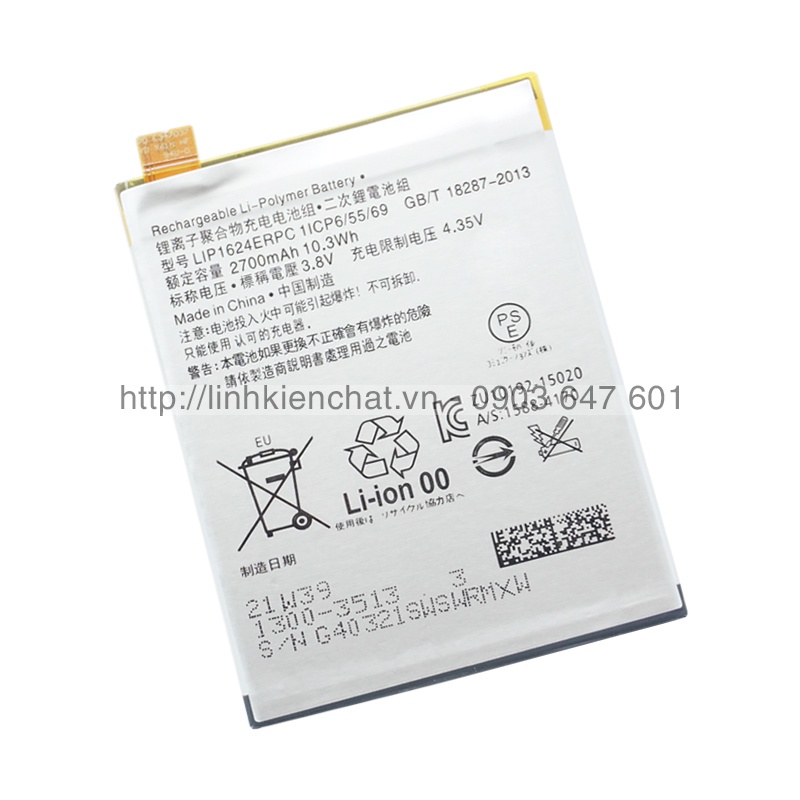 Pin cho Sony X Performance Docomo SO-04H 2700mAh Zin - Hàng nhập Khẩu