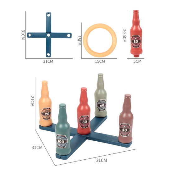 Đồ chơi ném vòng vào cổ chai