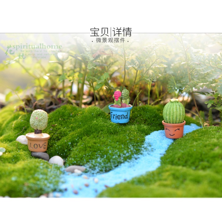 Set 7 Chậu Cây Xương Rồng Mini Trang Trí Taplo Oto Bàn Làm Việc - Đồ Decor Ô Tô Phòng Ngủ Luxcar Giá Rẻ