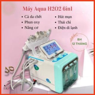 Máy chăm sóc da mặt 6 chức năng Aqua H2O2 6i da mặt 6 chức năng Hút mụn, bã nhờn, thải độc cho da