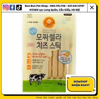 Xúc Xích Phô Mai cho chó mèo Mozzarella Bow Wow 70g
