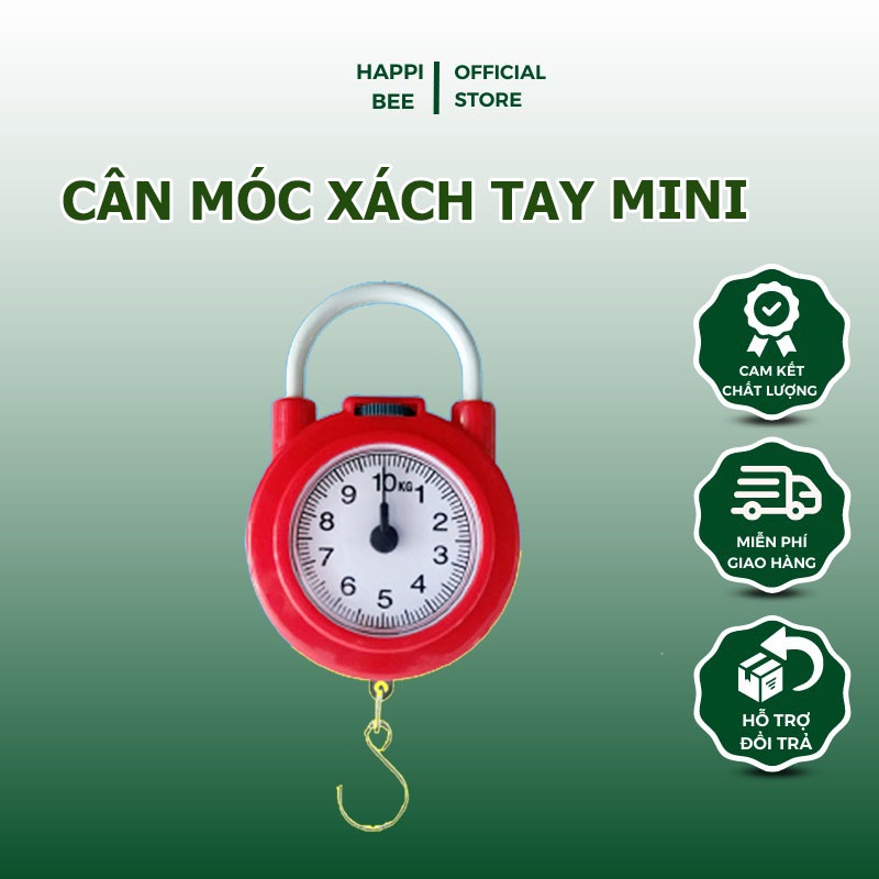 Cân móc xách tay mini Hapi Bee - Cân tối đa 10kg - Chính xác tuyệt đối - Thang đo theo quy chuẩn quốc tế