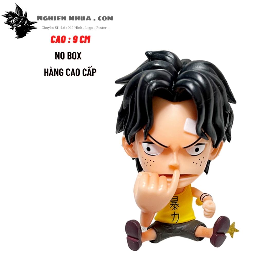 Mô hình One Piece chibi Ace cực dễ thương cao 9cm , figure one piece
