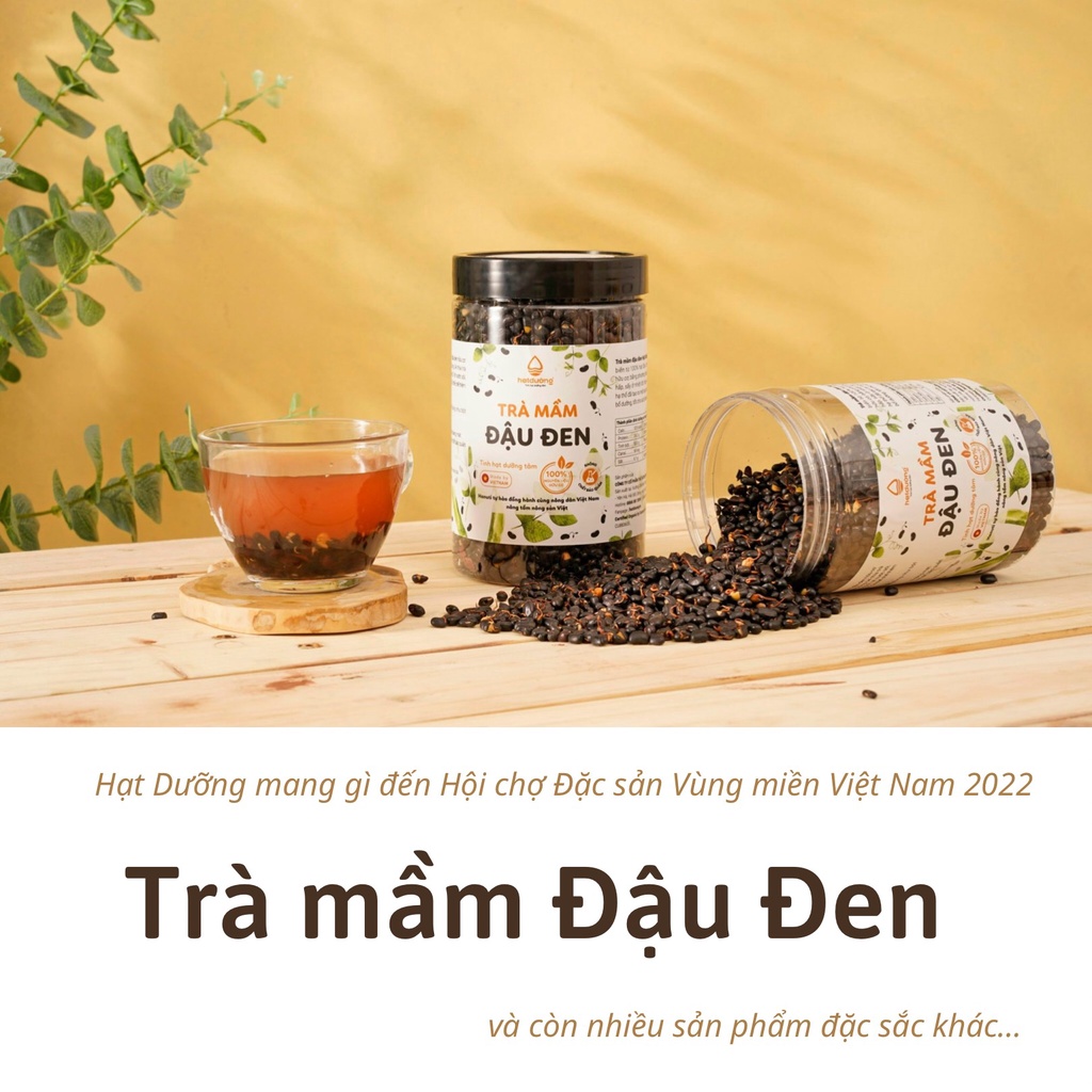 Trà mầm đậu đen 500g Hạt Dưỡng - Xanhsam Organic