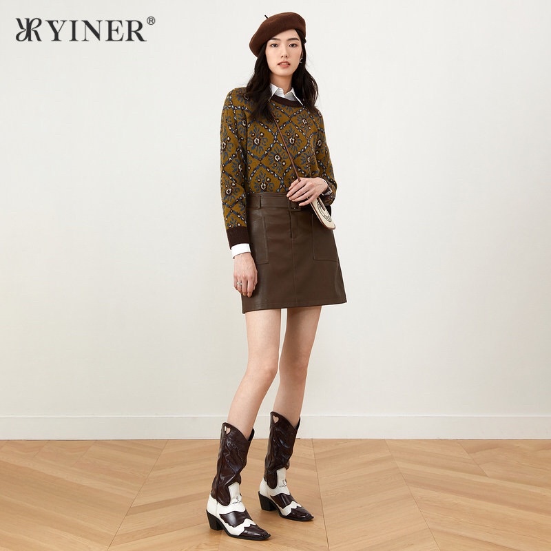 Áo len hoạ tiết Yiner