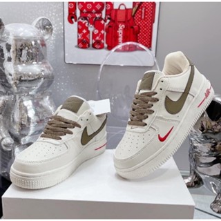 Giày Thể Thao AF1 Vệt Nâu Nam Nữ Giầy Sneaker Air Force 1  Nam Nữ Cực Chất Dễ Phối Đô Full Phụ Kiện