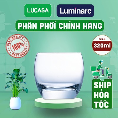 Bộ 6 Ly Thủy Tinh Luminarc Salto 320ml - Loại Thấp BOL2562 | Phân Phối Chính Hãng