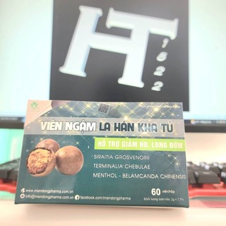 60 viên ngậm la hán quả kha tử long đờm, giảm ho
