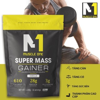 "Mua 1 Túi Tặng 1 binh lắc" Sữa tăng cân tăng cơ super mass, hỗ trợ tăng cân nạc hiệu quả nhanh túi 1.2kg