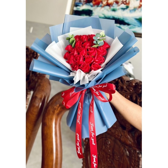 Bó hoa sáp 20 bông phối màu cực sang chảnh