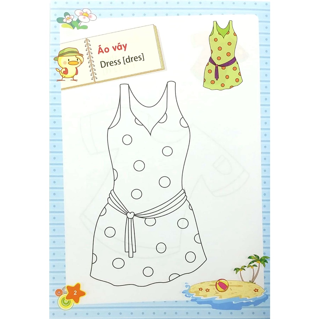 Sách_Tập Tô Màu Mẫu Giáo Chủ Đề Trang Phục