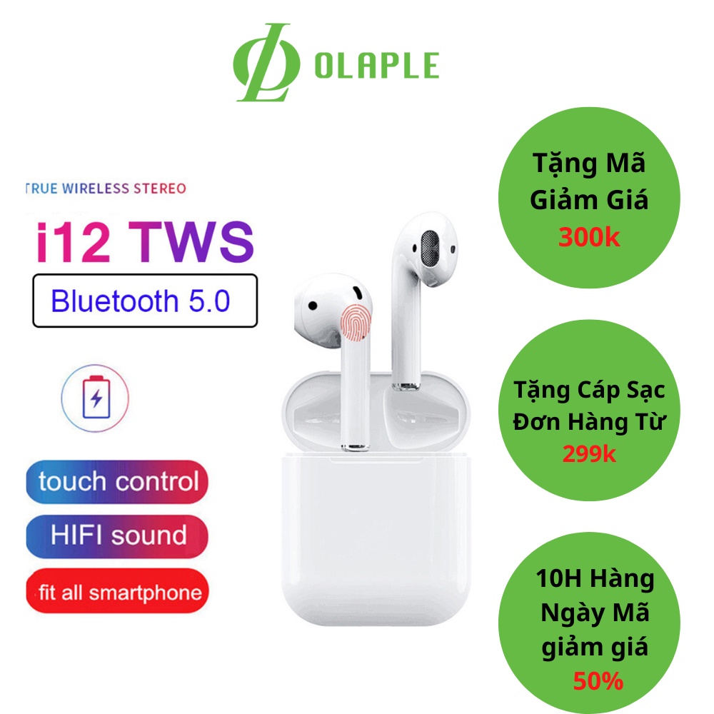 Tai nghe i12 inpods tai nghe pro3 blutetooth - tai nghe cho iphone ,samsung âm thanh sống động