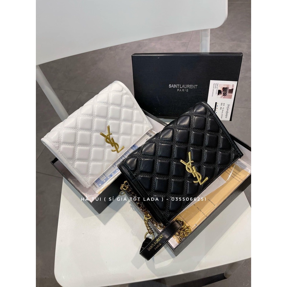 Túi cầm tay - túi đeo chéo Y ét lờ trần ô trám ( Có hộp )