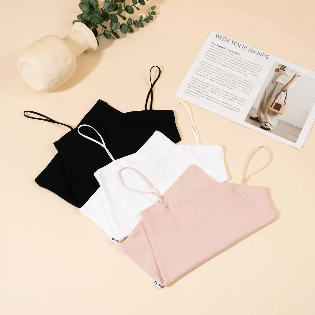 Áo 2 dây nữ Yody chất liệu cotton co giãn mềm mịn BLN5060