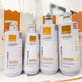 Bộ dầu gội olexrs + hairsalon luxury argan oil & pearl essence 500ml / 960ml
