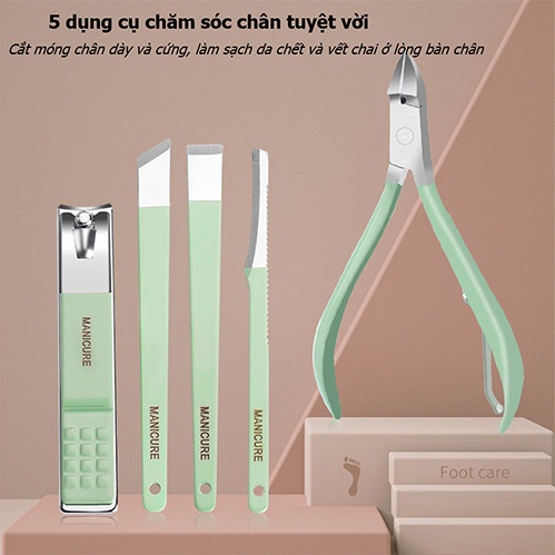 Bộ Bấm Móng Tay 16 Món Đa Năng, Chăm Sóc Tay Chân, Da Mặt, Chất Liệu Thép Không Gỉ (SP41232729)