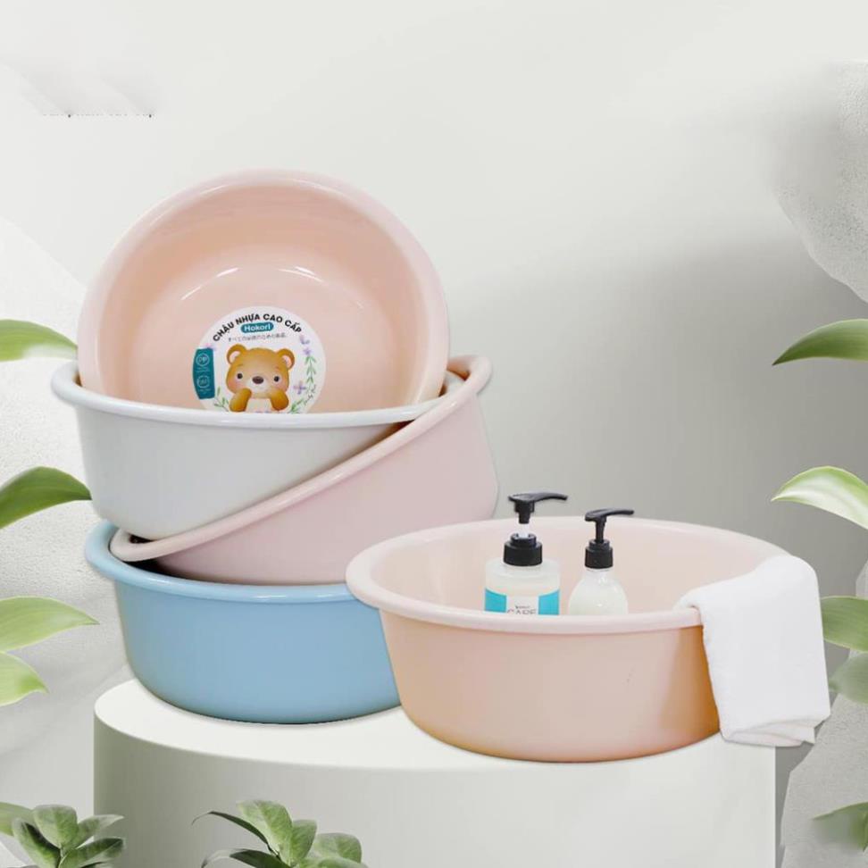 Chậu nhựa Hokori đủ size | Chậu rửa mặt cao cấp Hokori Việt Nhật
